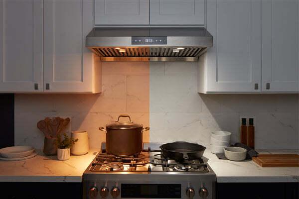 Hauslane Chef 30-in Ducted Matte White Undercabinet Range Hood