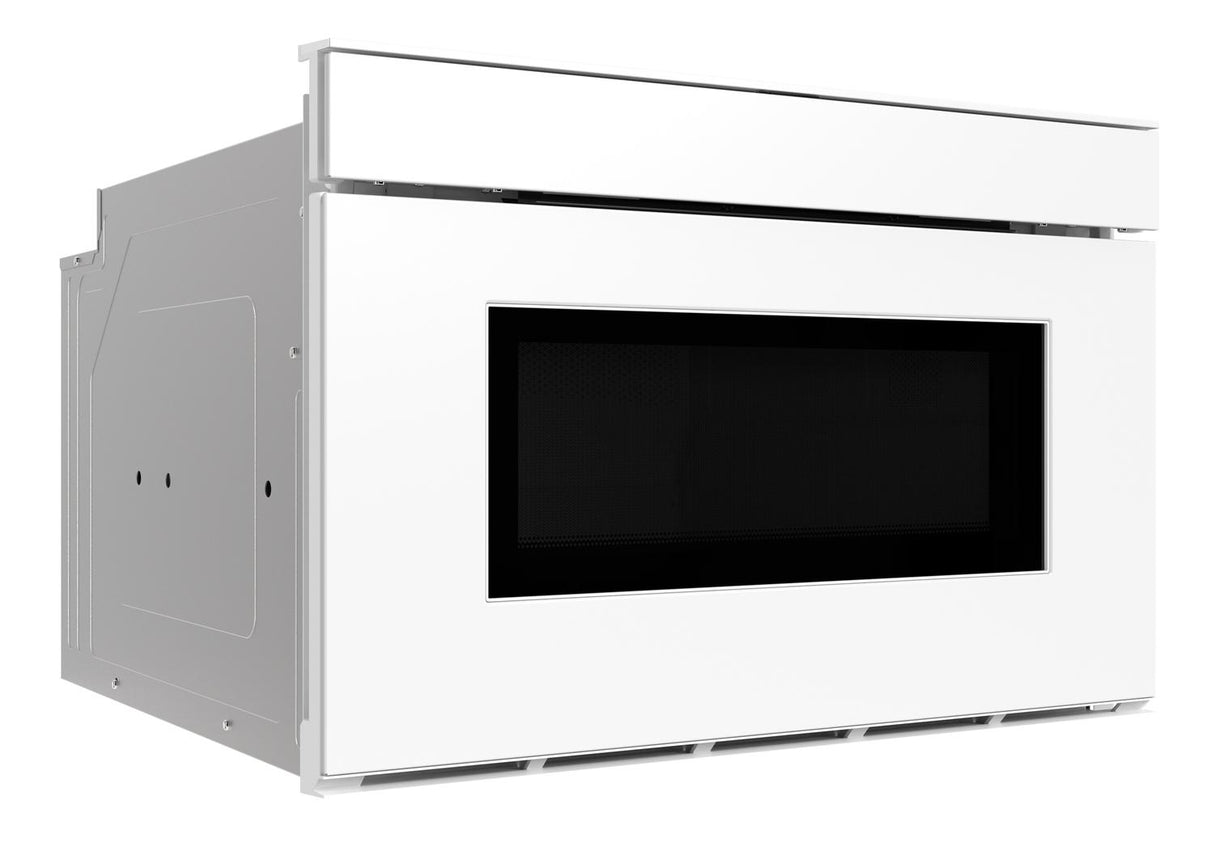 Sharp 24 in. 1.2 cu. ft. Deco Series Built-In Smart Microwave Drawer™ Oven with Easy Wave Open in White