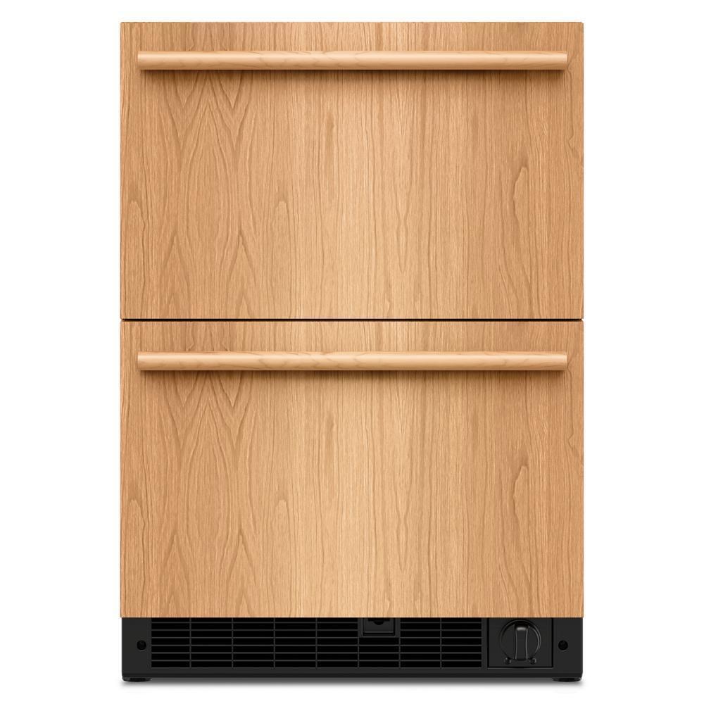 24" Panel-Ready Undercounter Double-Drawer Refrigerator/Freezer