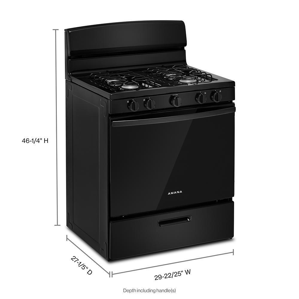 Amana® 30-inch Gas Range with Easy-Clean Glass Door