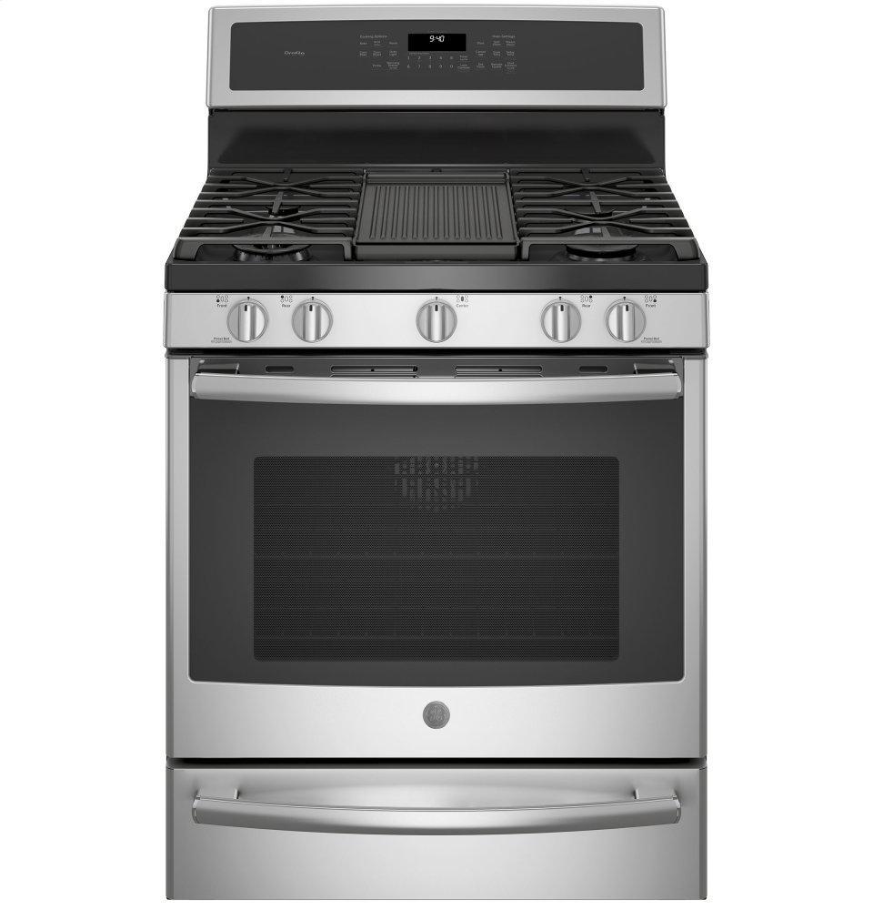 GE Profile™ 30" Smart Free-Standing Gas Convection Range with Warming Drawer