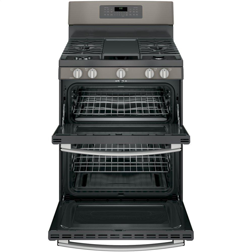 GE® 30" Free-Standing Gas Double Oven Convection Range