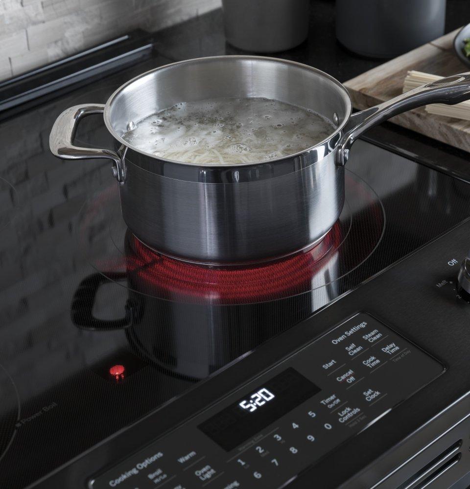 GE® 30" Slide-In Electric Convection Range