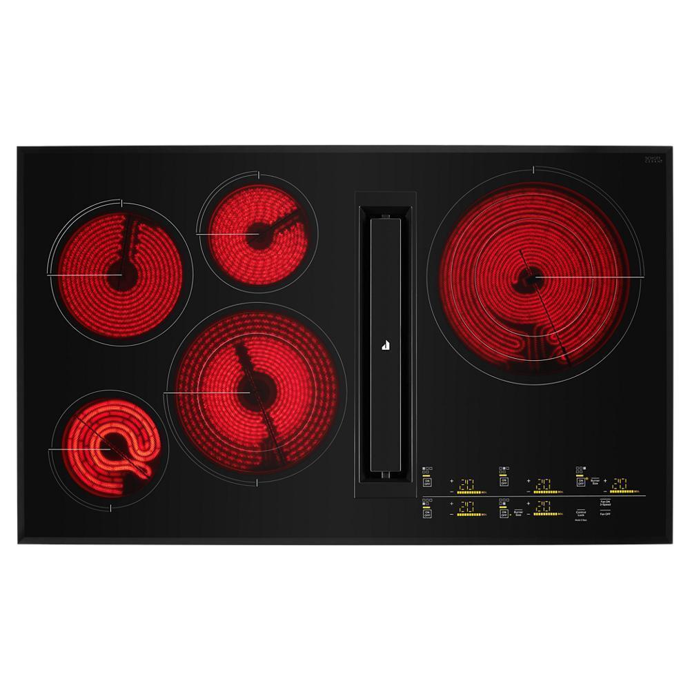 36" Oblivion Glass Electric Radiant Downdraft Cooktop with Tap Touch Controls