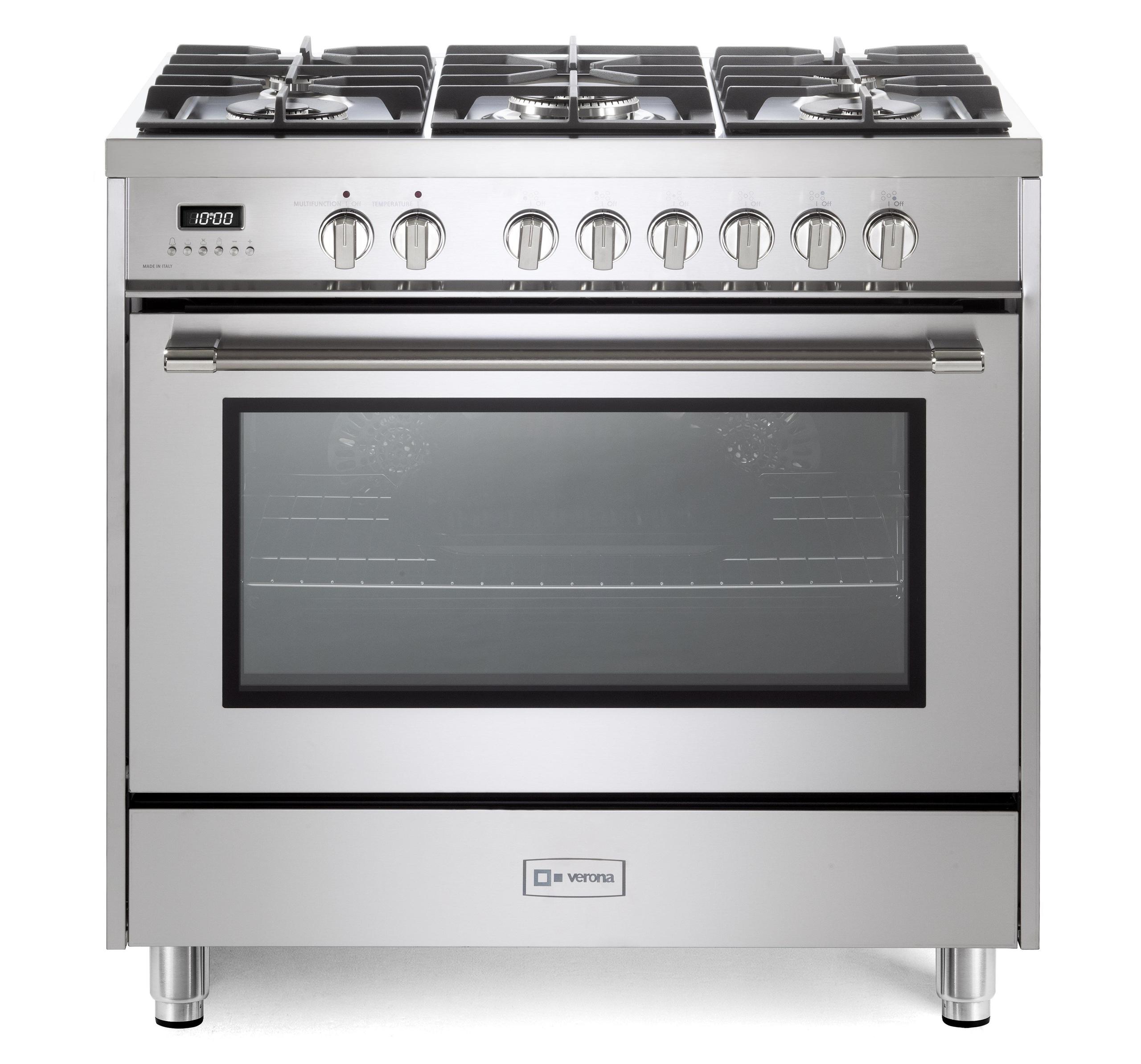 Verona Prima 36" Dual Fuel Range - Stainless Steel