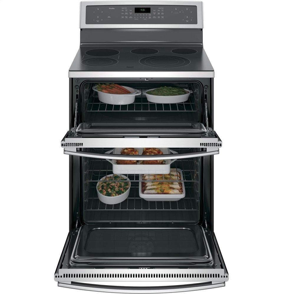 GE Profile™ 30" Free-Standing Electric Double Oven Convection Range