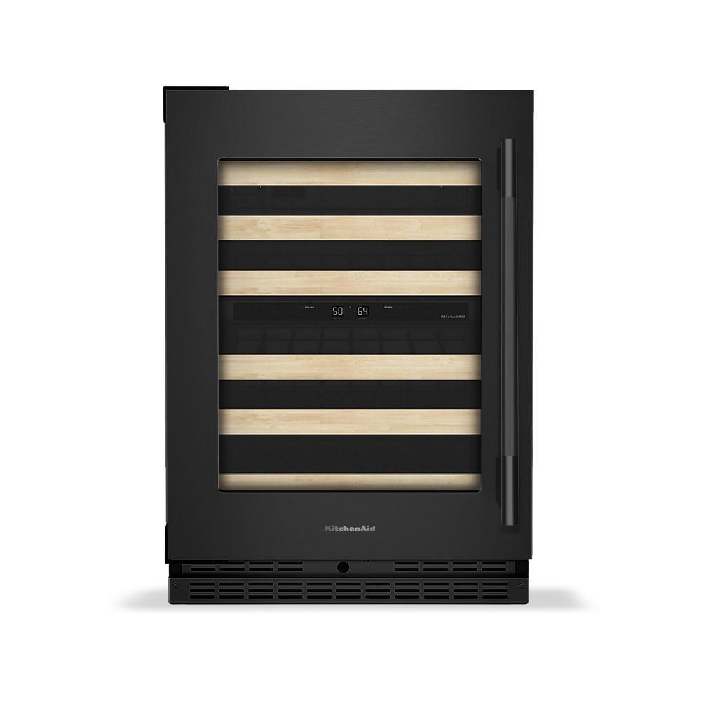 24" Undercounter Wine Cellar with Full-Extension Wood-Front Racks