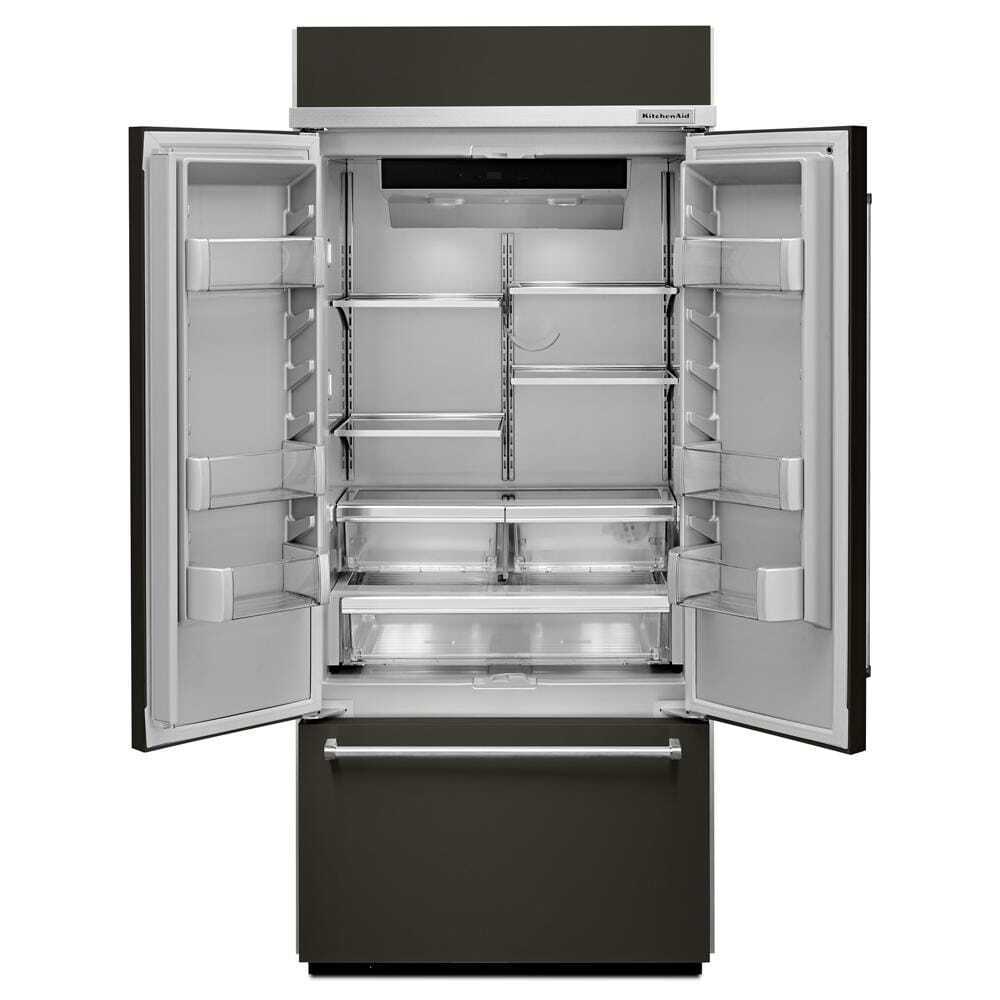 20.8 Cu. Ft. 36" Width Built In Stainless Steel French Door Refrigerator with Platinum Interior Design
