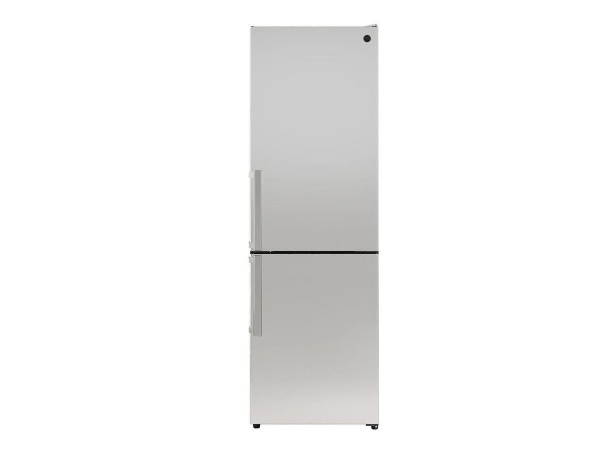 24 inch freestanding bottom mount with ice maker Stainless Steel