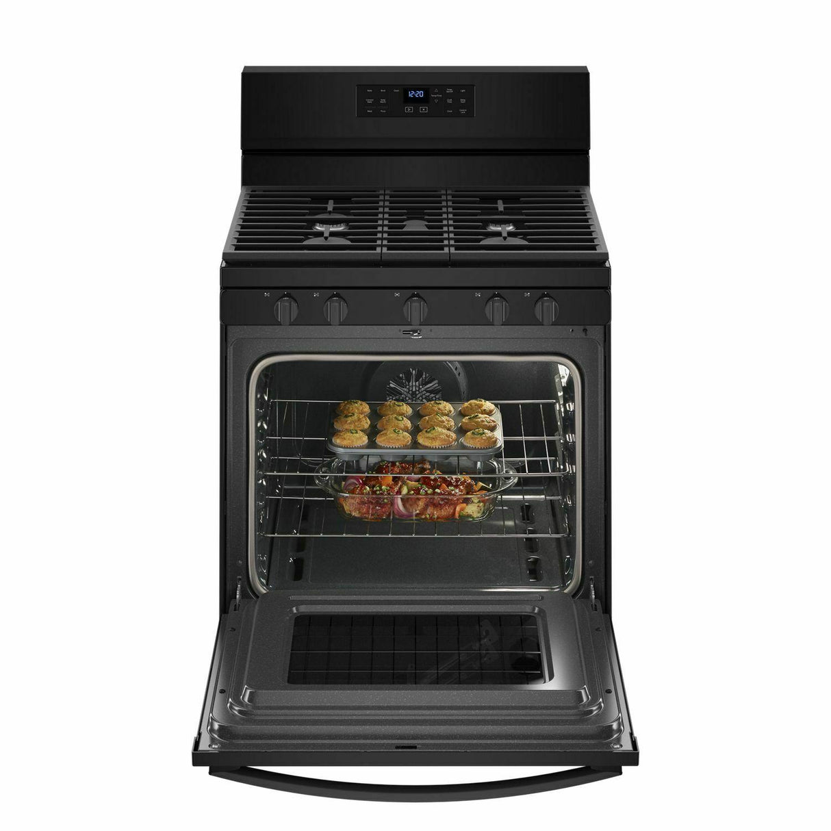5.0 cu. ft. Whirlpool® gas convection oven with Frozen Bake™ technology - Black