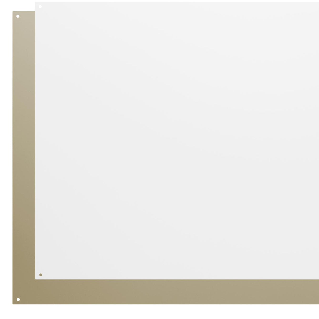 36-Inch wide Backsplash in Reversible White/Almond