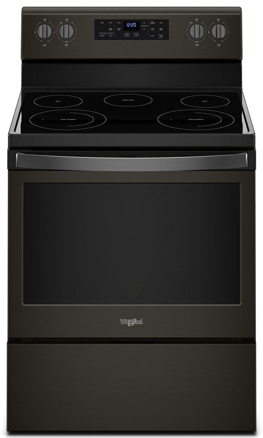 5.3 cu. ft. Freestanding Electric Range with Frozen Bake™ Technology - Black Stainless