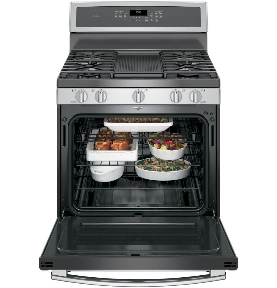 GE Profile™ 30" Free-Standing Gas Convection Range