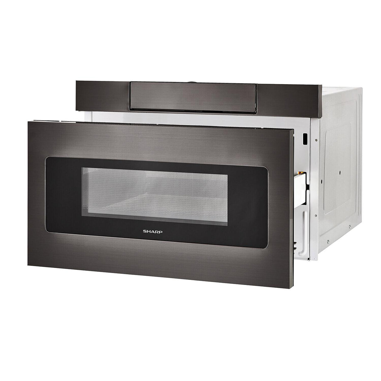 24 in. 1.2 cu. ft. 950W Sharp Black Stainless Steel Microwave Drawer Oven