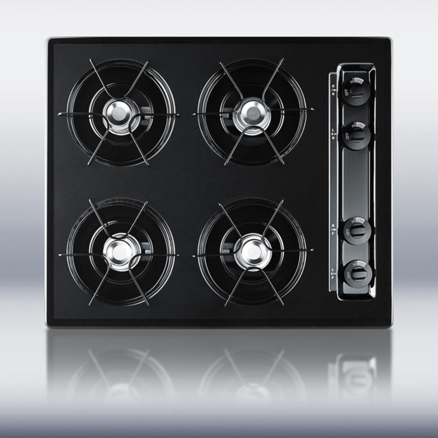 24" Wide 4-burner Gas Cooktop