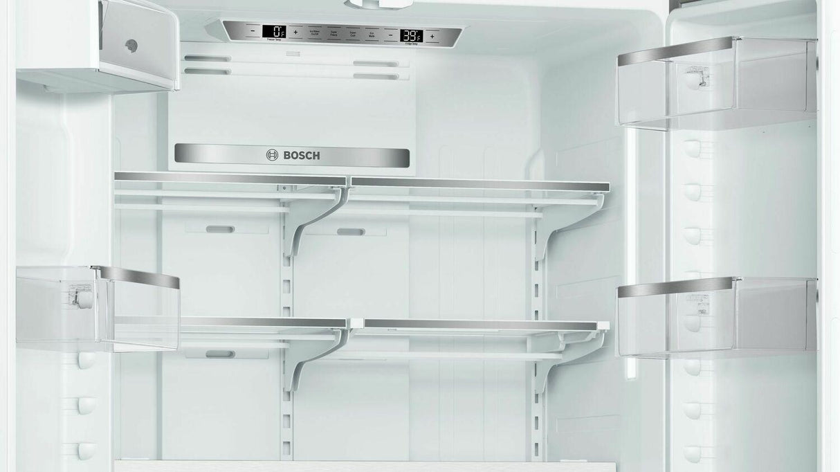800 Series French Door Bottom Mount Refrigerator 36'' Easy clean stainless steel B21CT80SNS