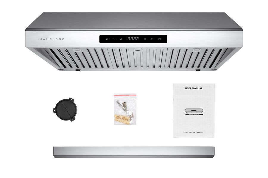 Hauslane Chef 30-in Ducted Stainless Steel Undercabinet Range Hood