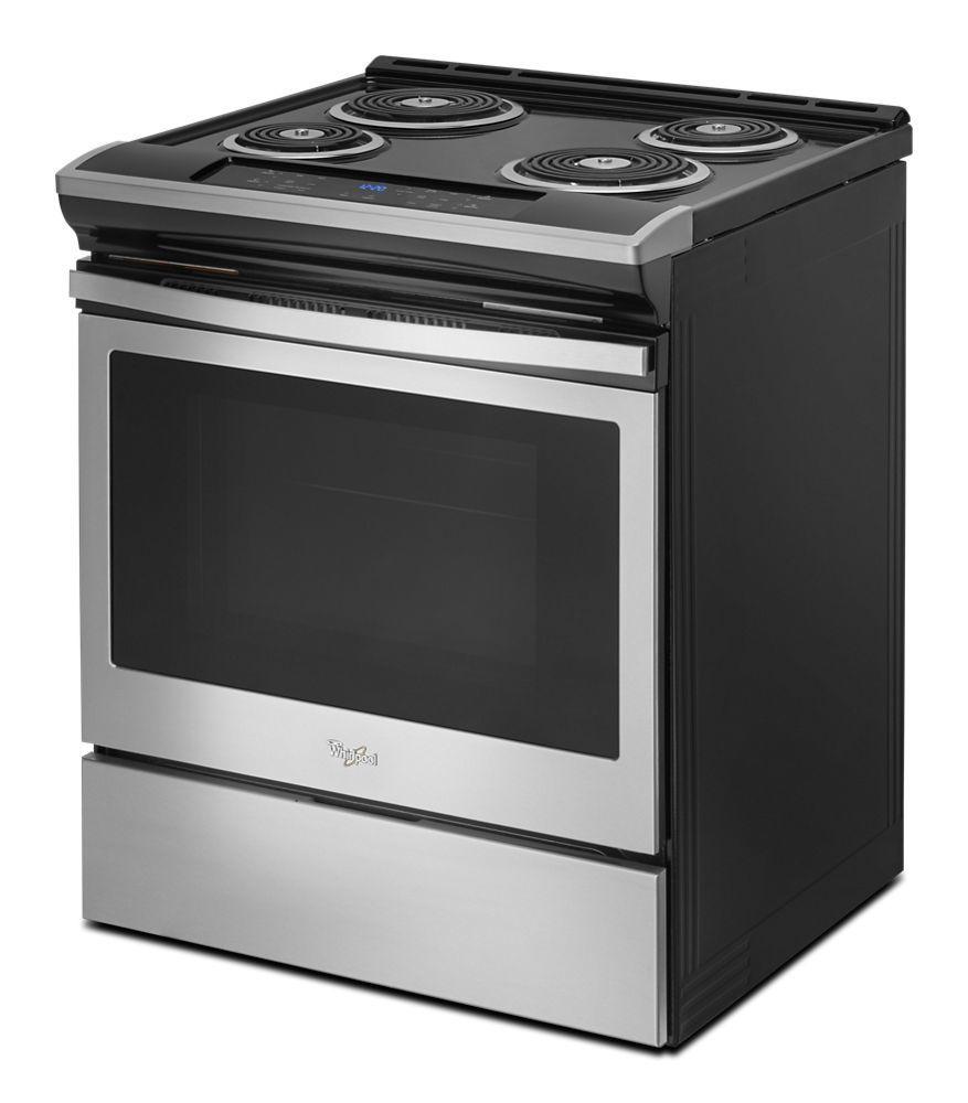 4.8 cu. ft. Guided Electric Front Control Coil Range