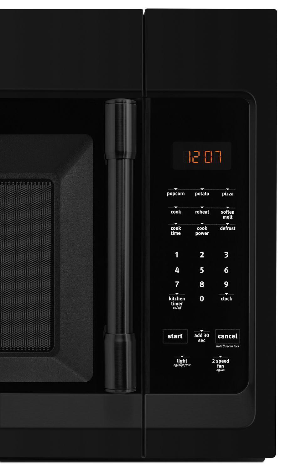 Compact Over-The-Range Microwave - 1.7 Cu. Ft. Black