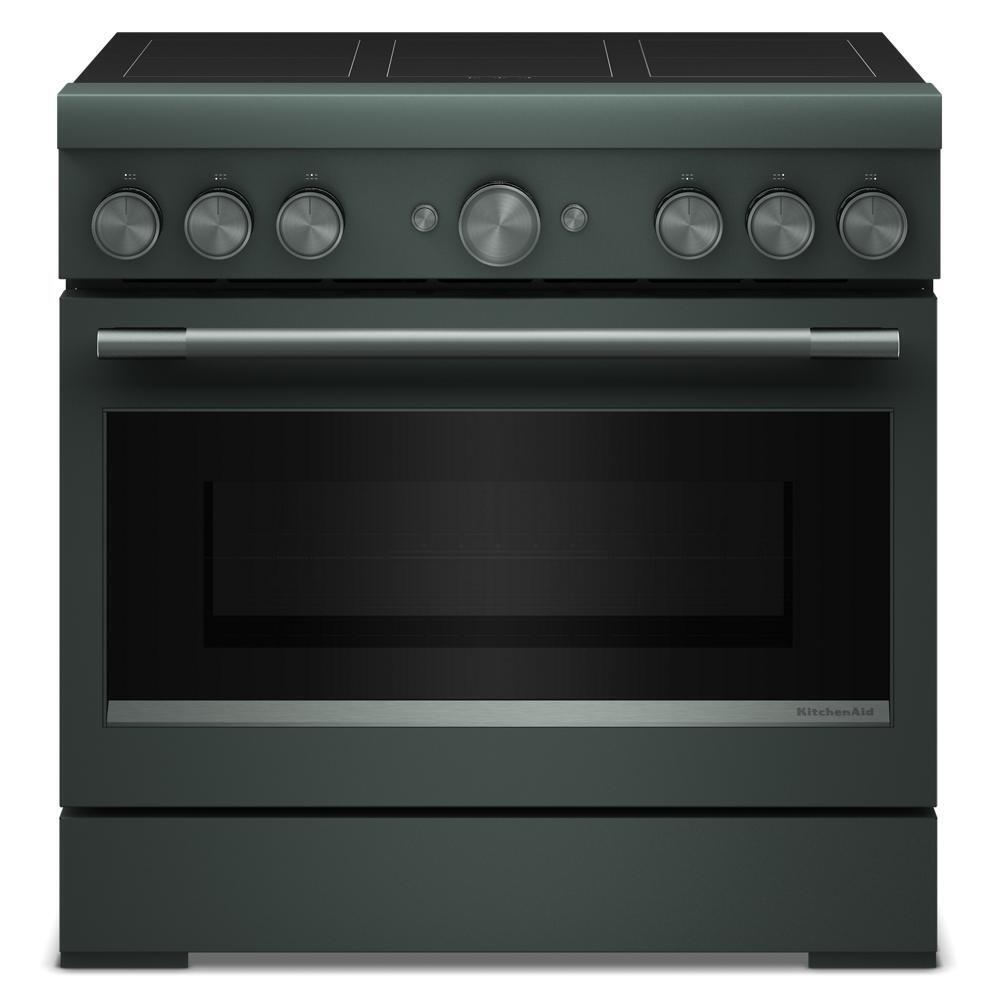 36-Inch 6-Element Induction Freestanding Commercial-Style Range with Air Fry