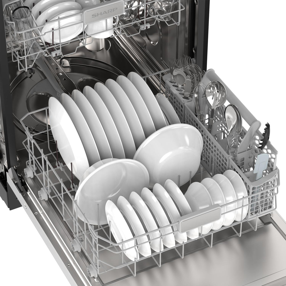 24" Top Control Stainless Steel Pocket Handle 47 dBA Dishwasher with Auto Door Open