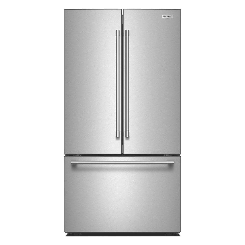Maytag® 31 Cu. Ft. XL Capacity French Door Bottom Mount Refrigerator with Ice + Water