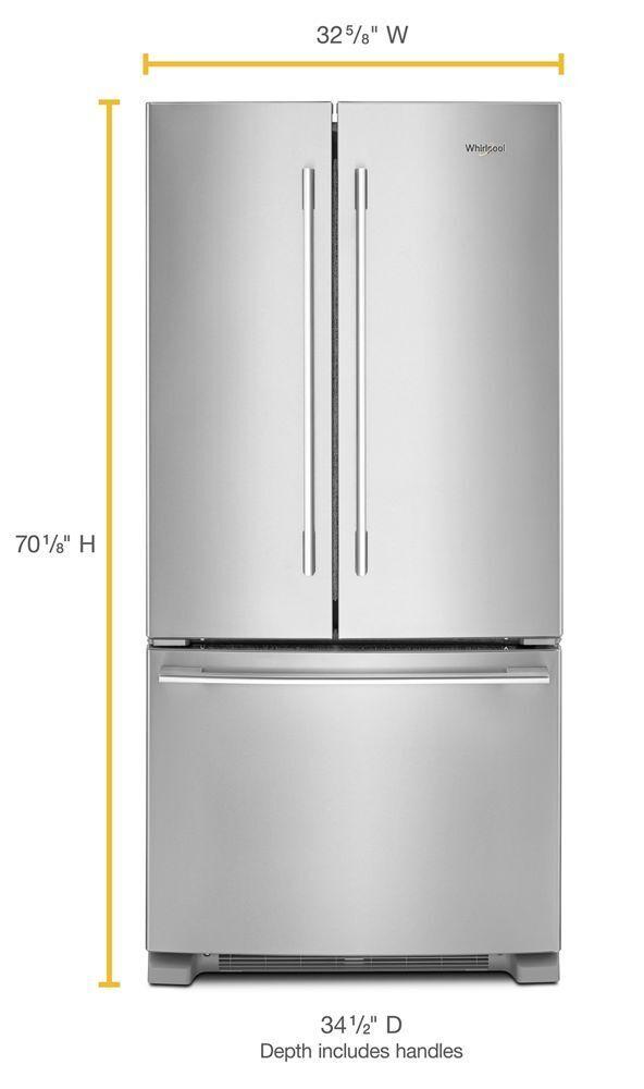 33-inch Wide French Door Refrigerator - 22 cu. ft.