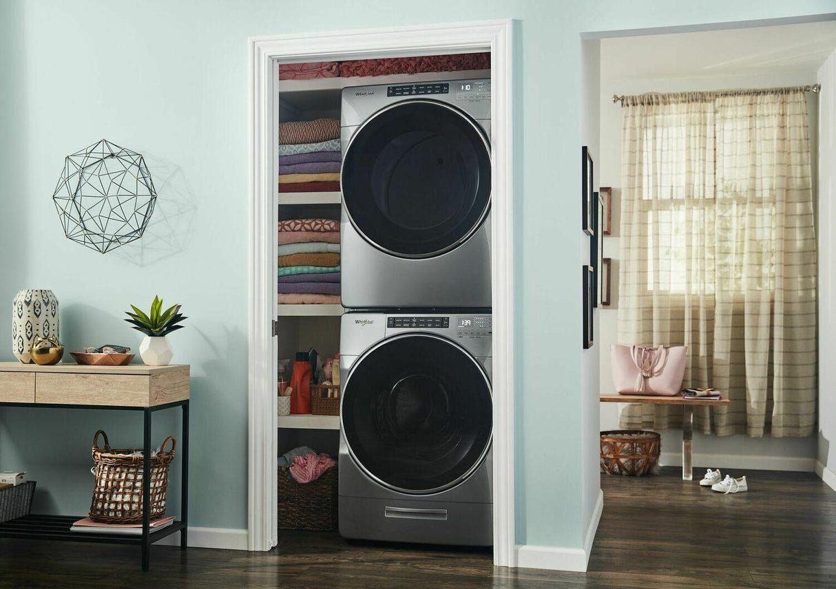 7.4 cu. ft. Front Load Gas Dryer with Steam Cycles - Chrome Shadow