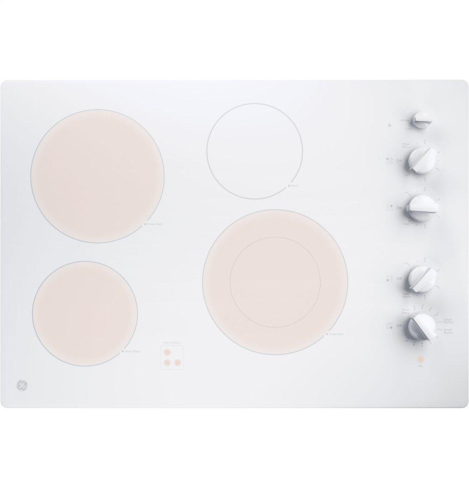 GE® 30" Built-In Knob Control Electric Cooktop