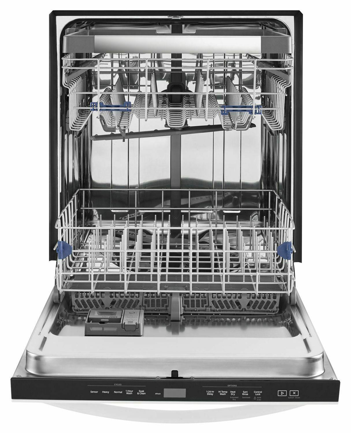 Stainless Steel Tub Dishwasher with Third Level Rack - White