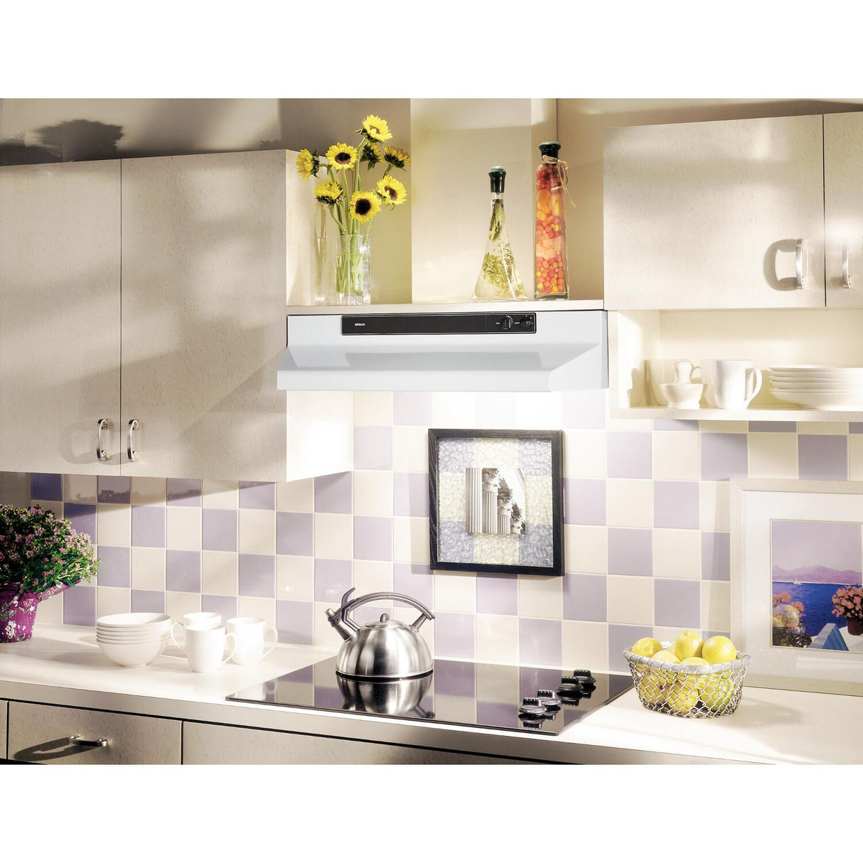**DISCONTINUED** Broan® 24-Inch Convertible Under-Cabinet Range Hood, 220 CFM, White