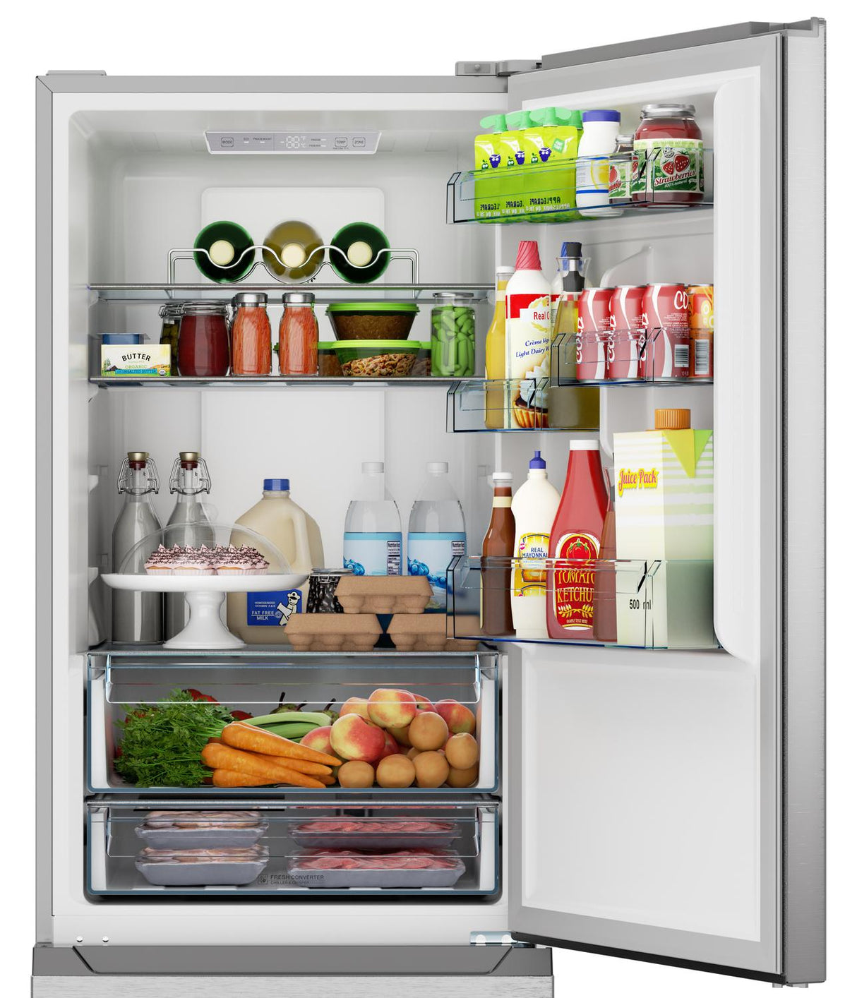 Sharp 24 in. Bottom-Freezer Counter-Depth Refrigerator