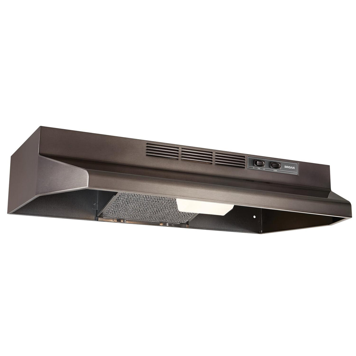 Broan-NuTone 30-Inch Convertible Under-Cabinet Range Hood, 230 Max Blower CFM, Black Stainless Steel