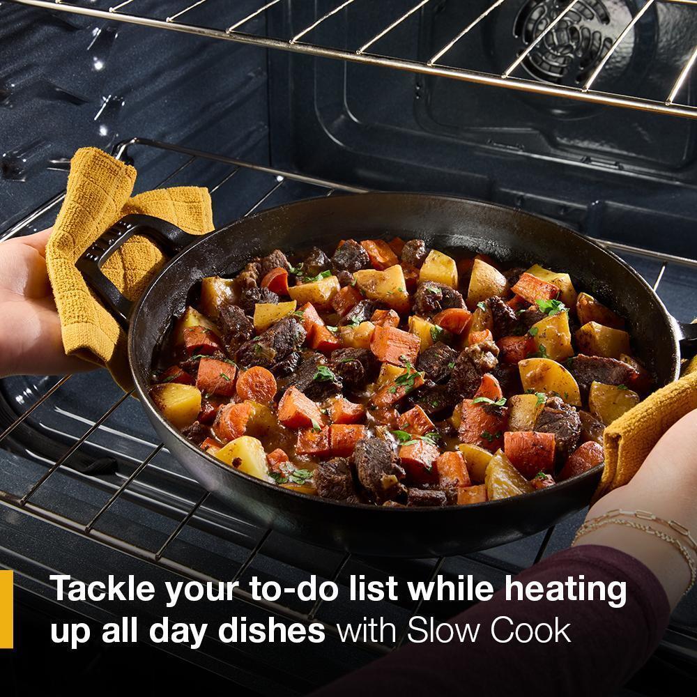 30-inch Electric Smart Range with Air Cooking Technology and Steam Clean