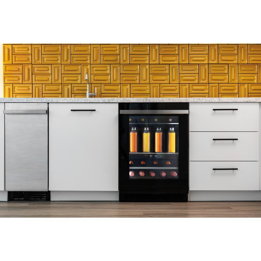 NOIR™ 24" Built-In Undercounter Beverage Center, Right Swing