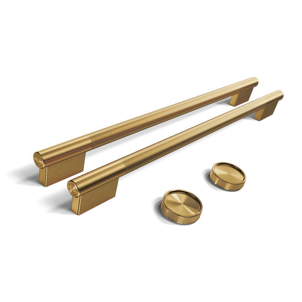 Brass Handle and Knob Hardware Accessory Kit for KitchenAid® 30" Double Wall Oven & Microwave Combo