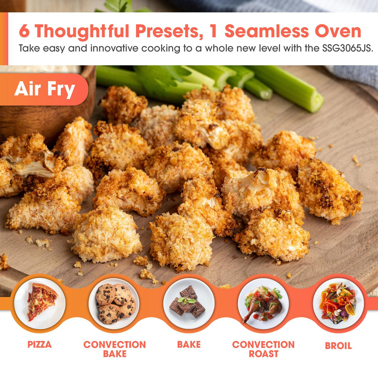 30 in. Gas Convection Slide-In Range with Air Fry