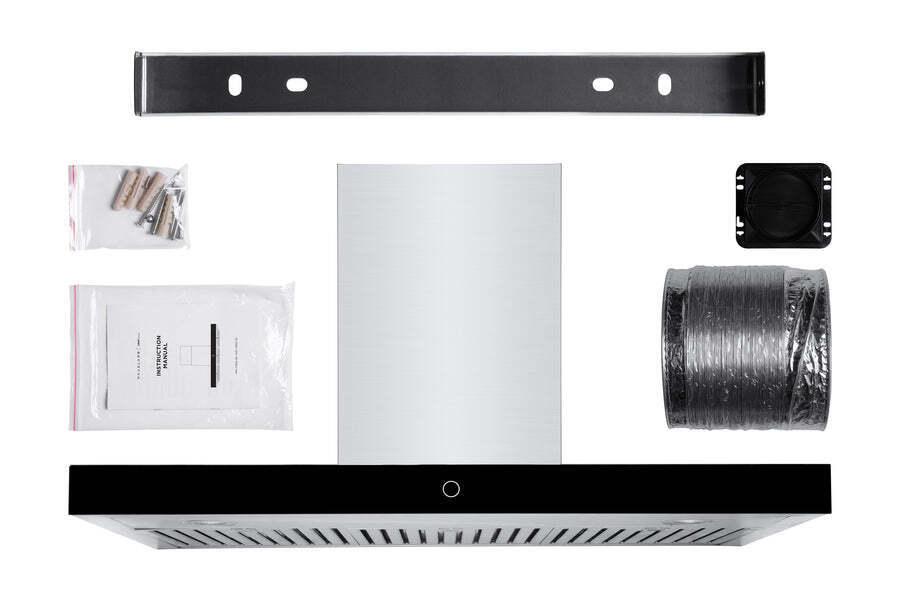 Hauslane Chef 30-in Convertible Stainless Steel Wall-Mounted Range Hood