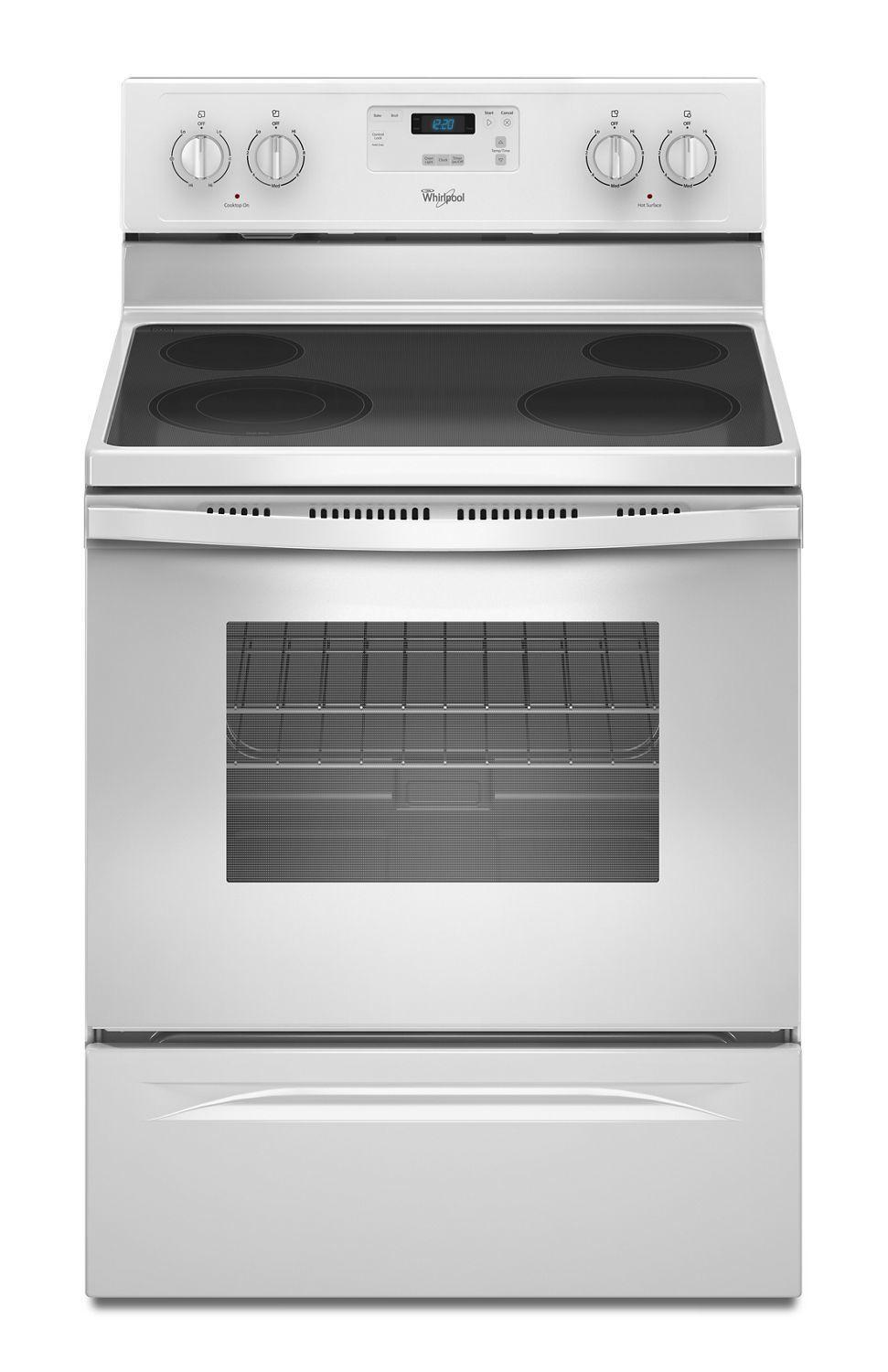 4.8 Cu. Ft. Freestanding Electric Range with FlexHeat Dual Radiant Element White