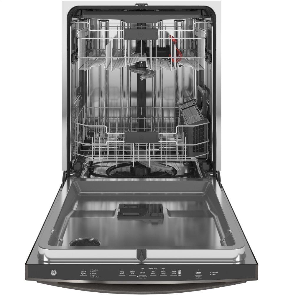 GE® Top Control with Stainless Steel Interior Dishwasher with Sanitize Cycle & Dry Boost with Fan Assist