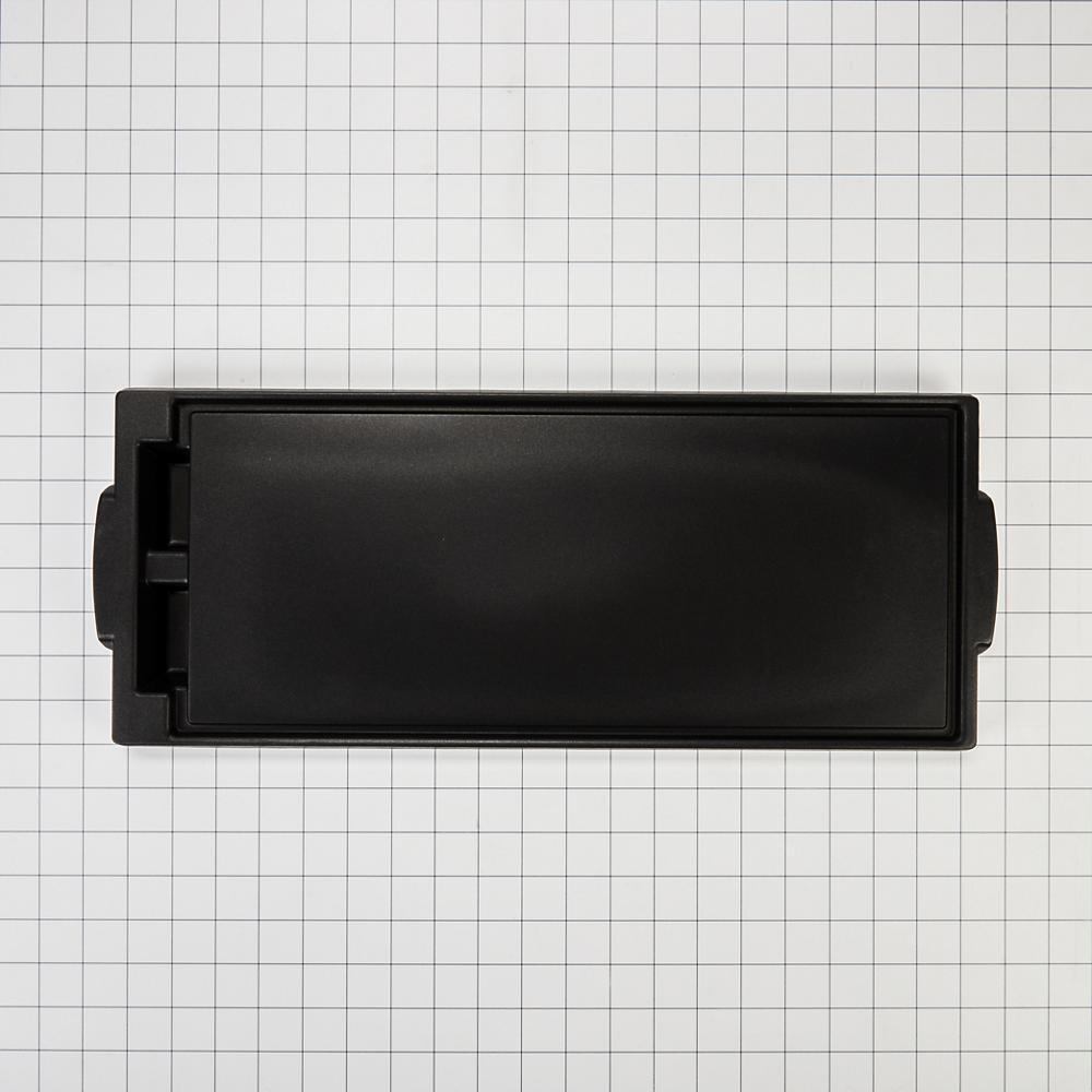 Gas Range Die-Cast Aluminum Griddle - Black with Non-Stick Surface, Recessed Drain Channels, and 2-Divided Grease Wells (19.685-IN X 7.874-IN X 0.433-IN)