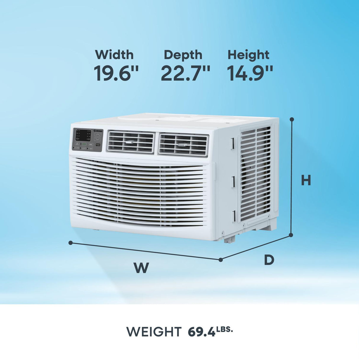 Element Electronics 14,000 BTU Window Air Conditioner - White (EWR14E)