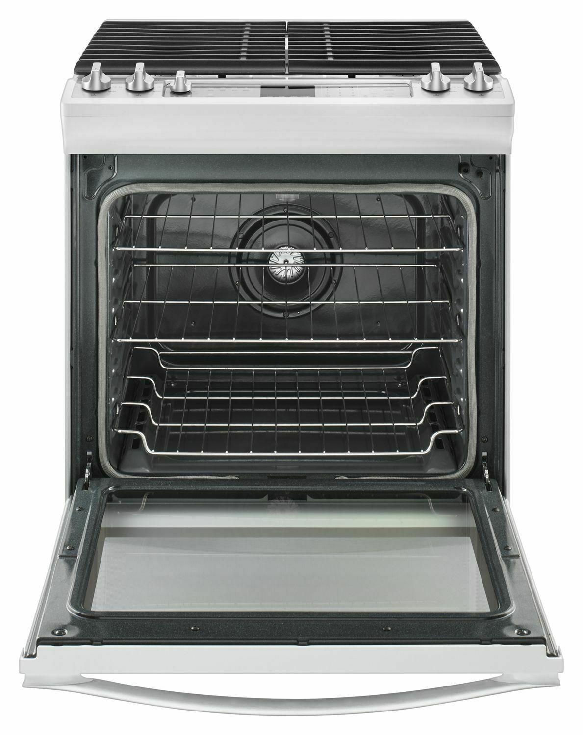 5.8 Cu. Ft. Slide-In Gas Range with EZ-2-Lift™ Hinged Grates - White Ice