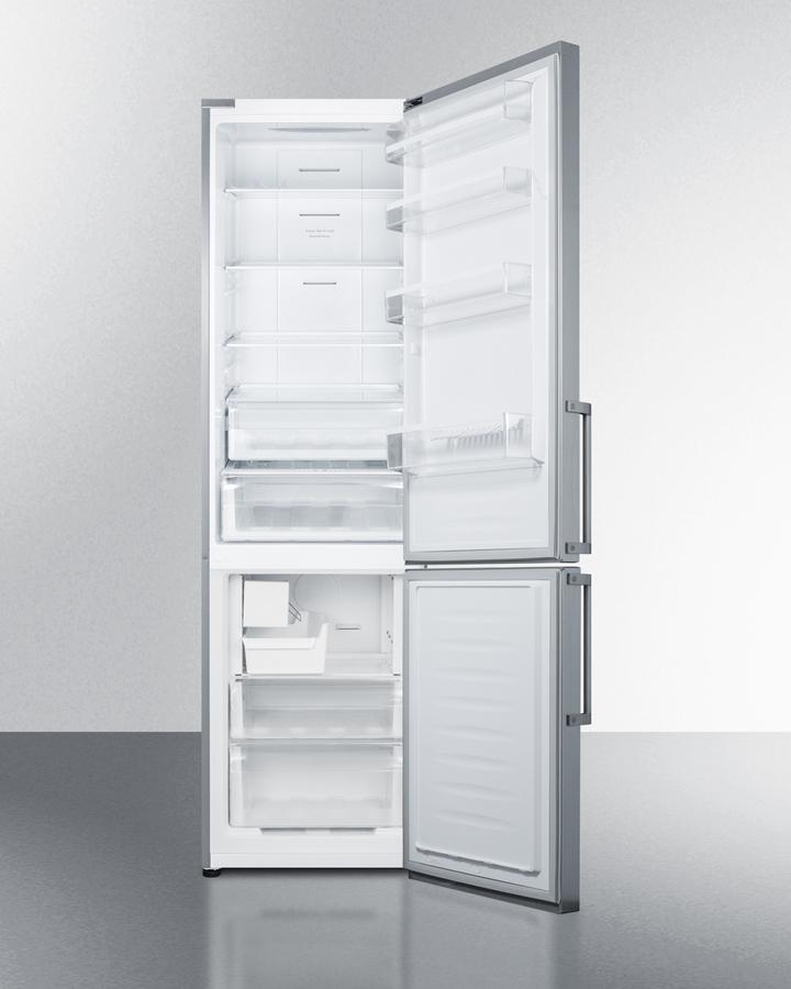 24" Wide Bottom Freezer Refrigerator With Icemaker