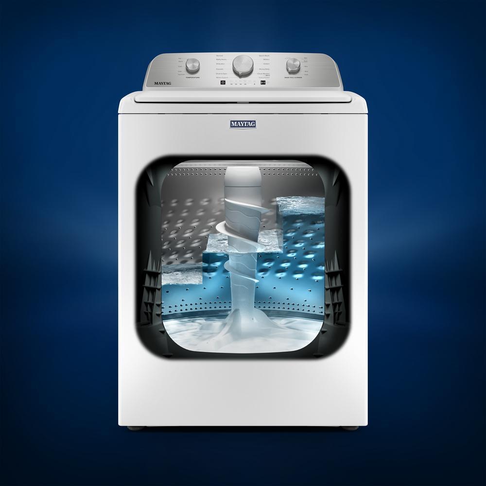 This 4.7 Cu. Ft. capacity top load washer from Maytag delivers the stain-fighting power that s built to handle tough loads.