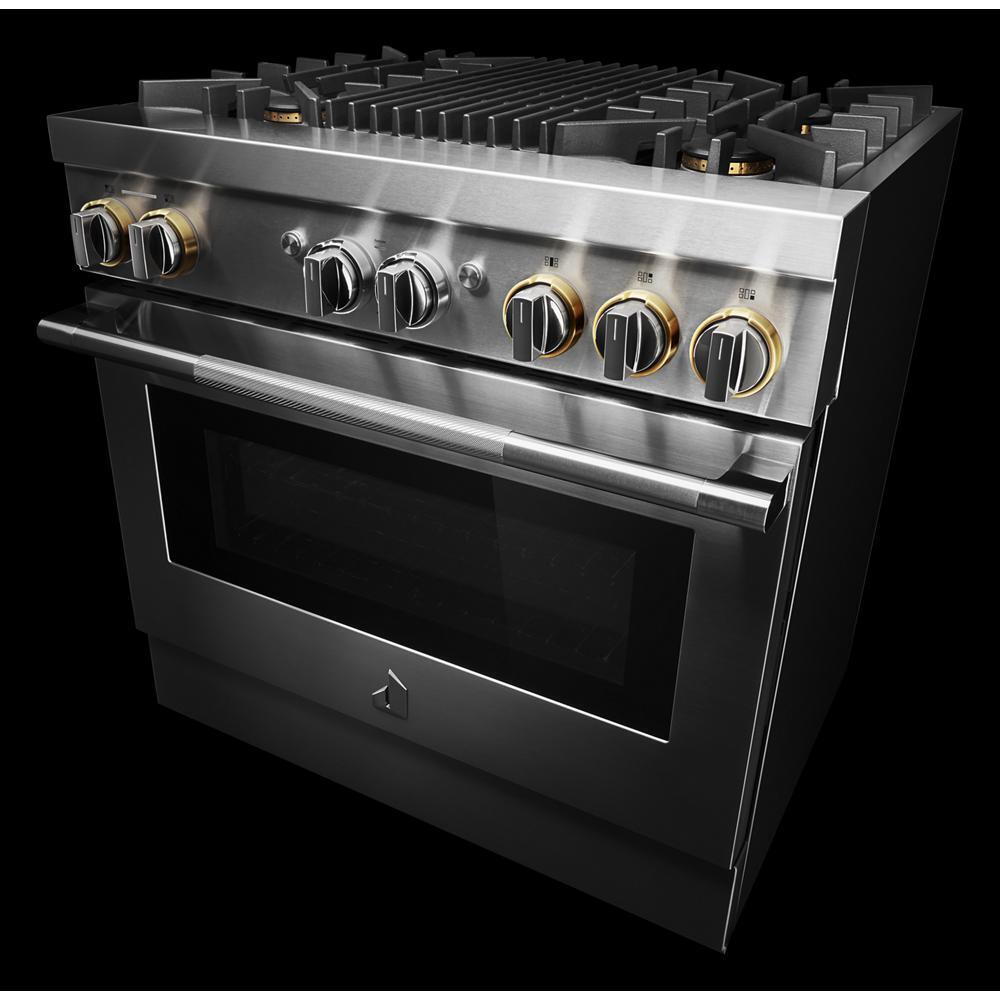 RISE™ 36" Dual-Fuel Professional Range with Gas Grill