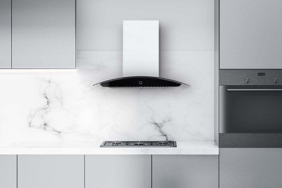 Hauslane Chef 30-in Convertible Stainless Steel Wall-Mounted Range Hood