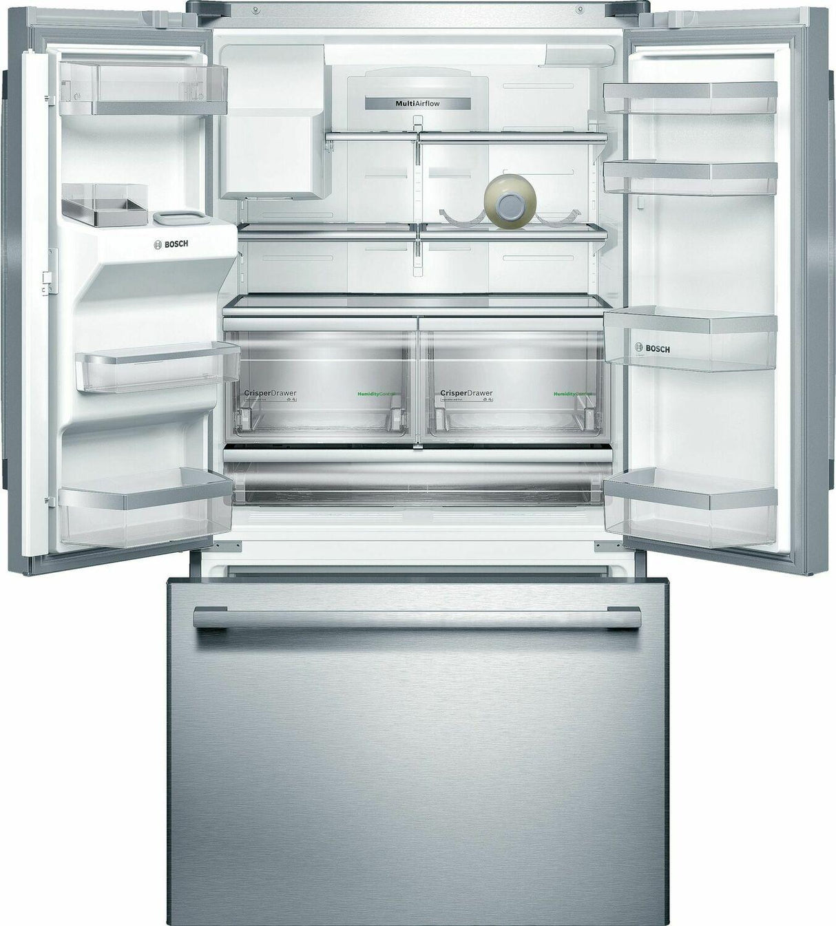800 Series French Door Bottom Mount Refrigerator 36'' Stainless Steel, Easy clean stainless steel B26FT50SNS