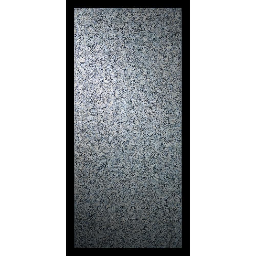 36" Elements Collection Eggshell Snakeskin Sapphire Custom Column Panel