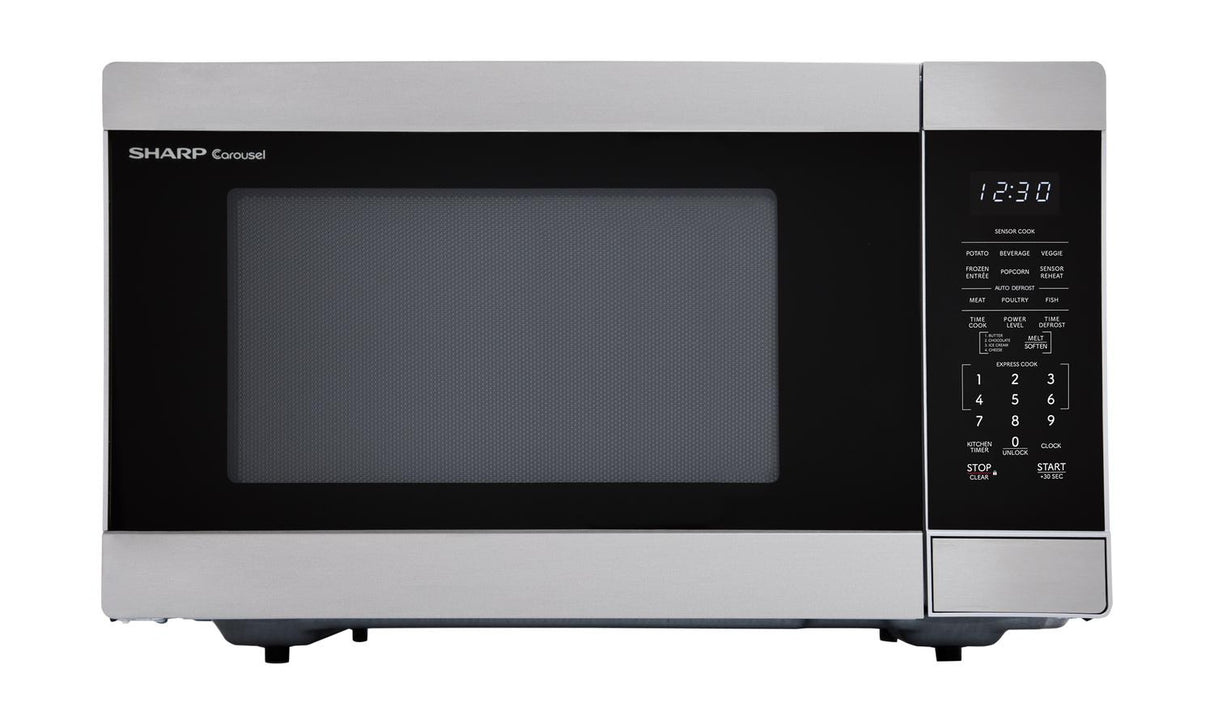Sharp 1.6 cu. ft. 1100W Stainless Steel Countertop Microwave Oven